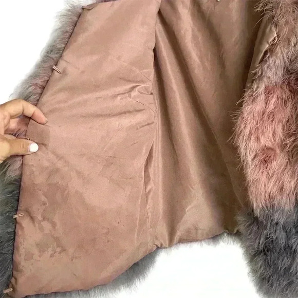 Pello Bello Women's Multicolor Feather Jacket Size M Party/Cocktail - Picture 5 of 16